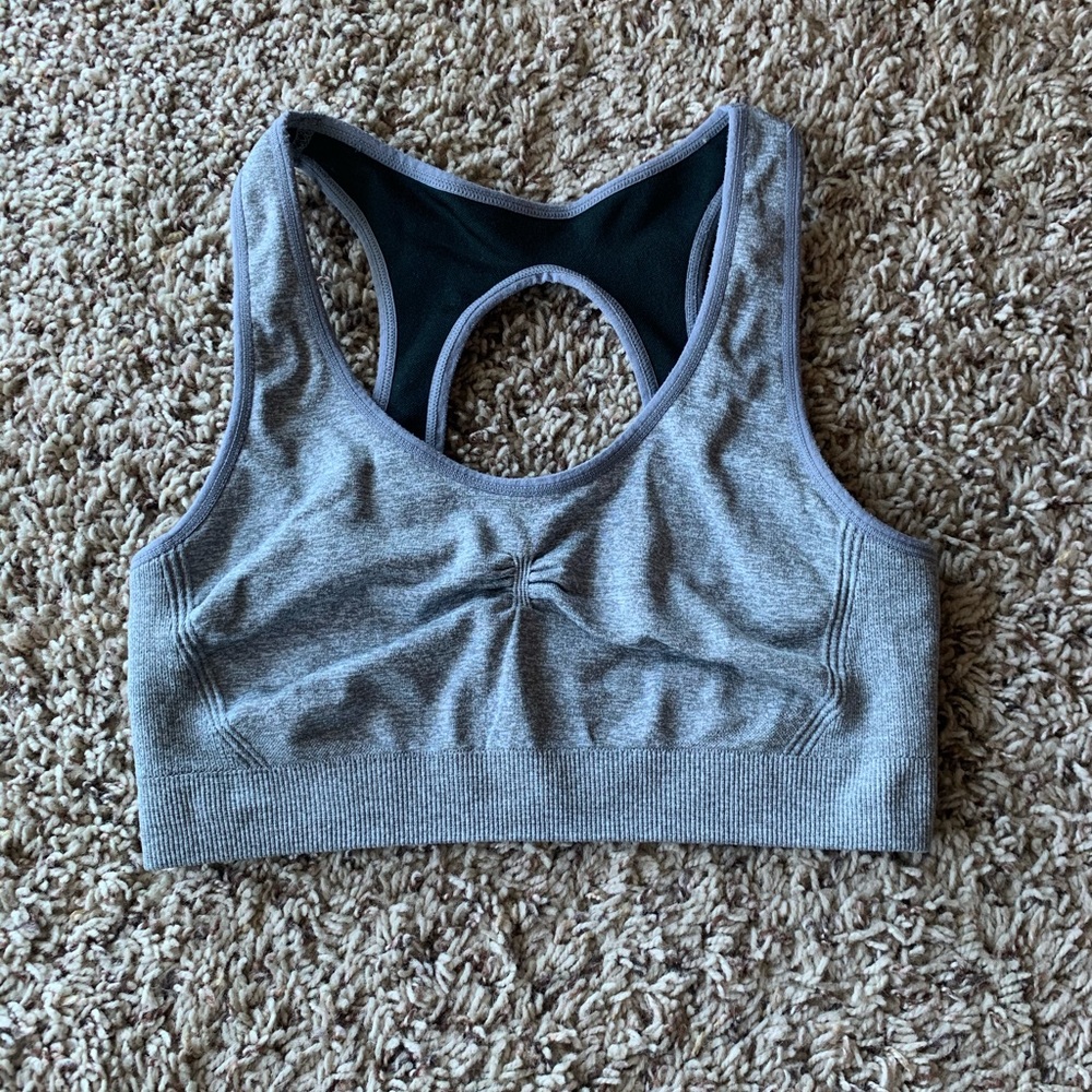 Reversible aerie sports bra - black/gray Small